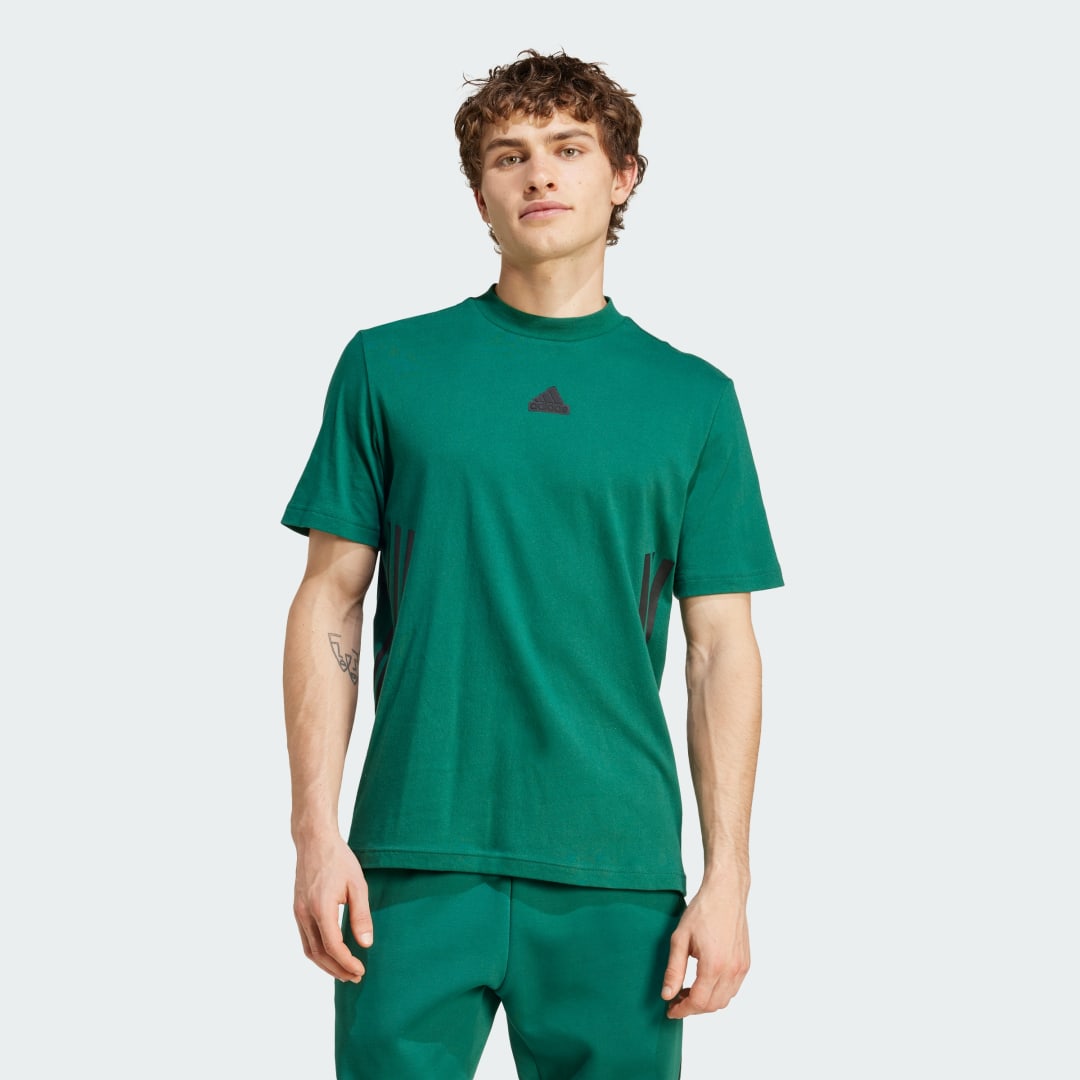 adidas Future Icons 3-Stripes Tee Lifestyle A/2XL Men Green