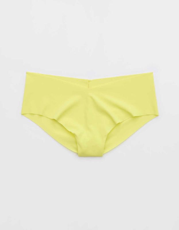 SMOOTHEZ No Show Cheeky Underwear - Green Sheen, S 