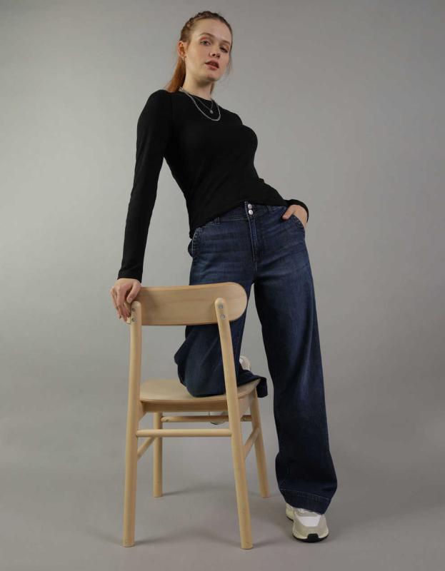 AE Long-Sleeve Thermal Top - Black, XXS 