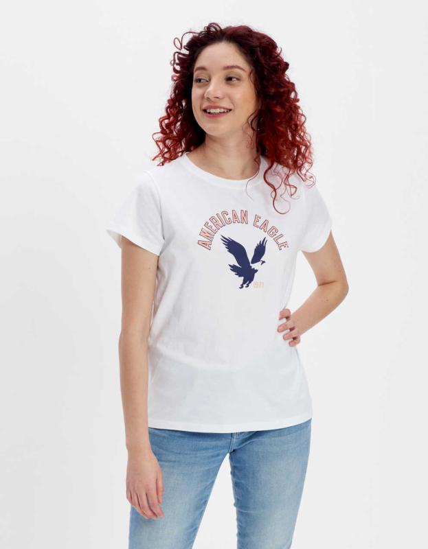 AE Graphic Tee - White, XXS 