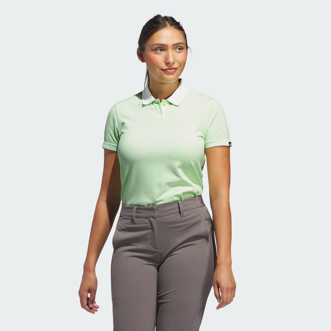 adidas Ultimate365 Tour Primeknit Polo Shirt Golf XL Women Crystal Jade