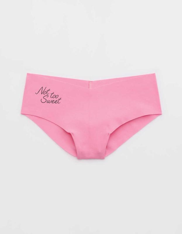 Superchill No Show Cotton Cheeky Underwear - Country Pink, L 