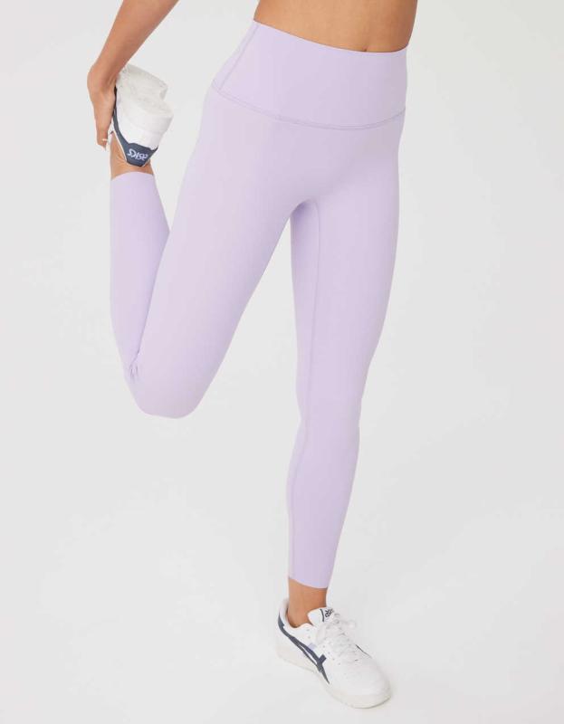OFFLINE By Aerie Goals High Waisted Legging - Purple Wash, M 