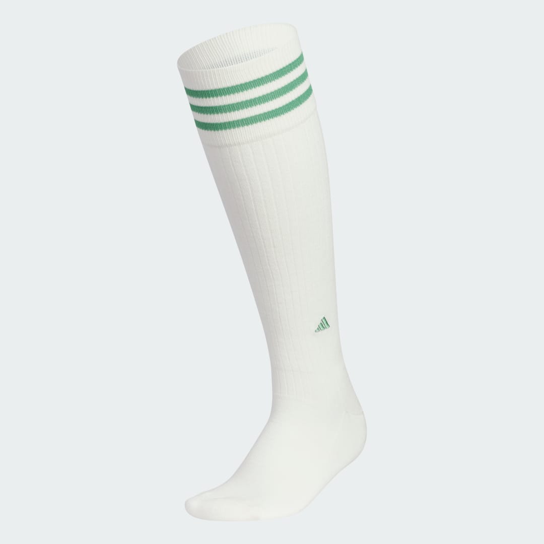 adidas 3-Stripes Knee Socks Golf S,M Women Off White / Preloved Green