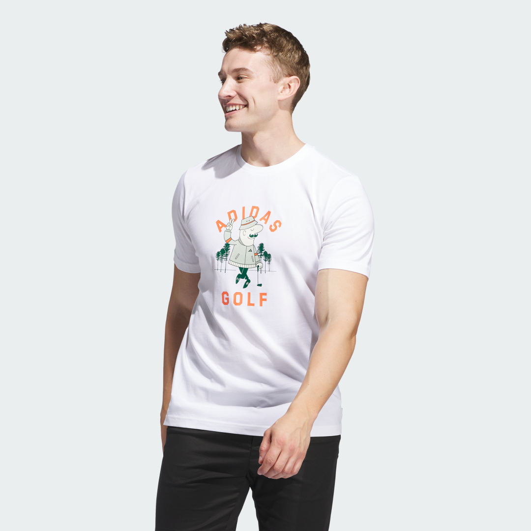 adidas Chip Deuces Graphic Tee Golf A/M Men White