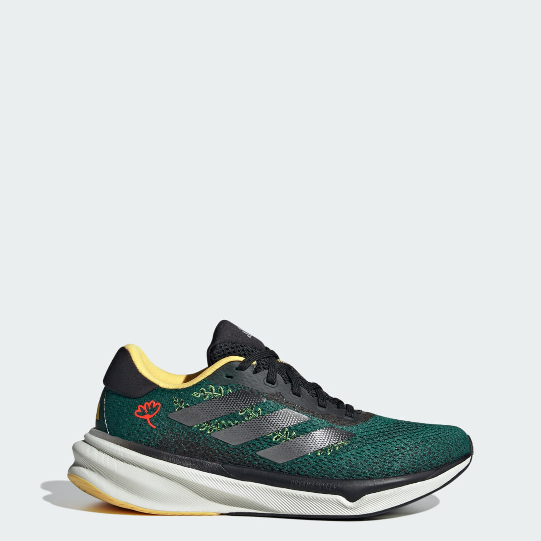 adidas Supernova Stride Earth Day Shoes Running 7.5 UK Women Green / Iron Metallic / Spark