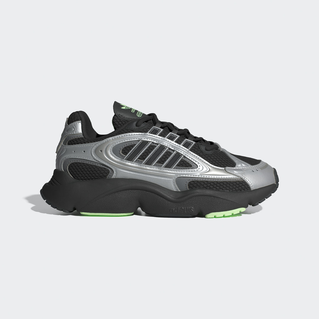 adidas OZMILLEN Shoes Lifestyle 7.5 UK Women Black / Grey / Green Spark