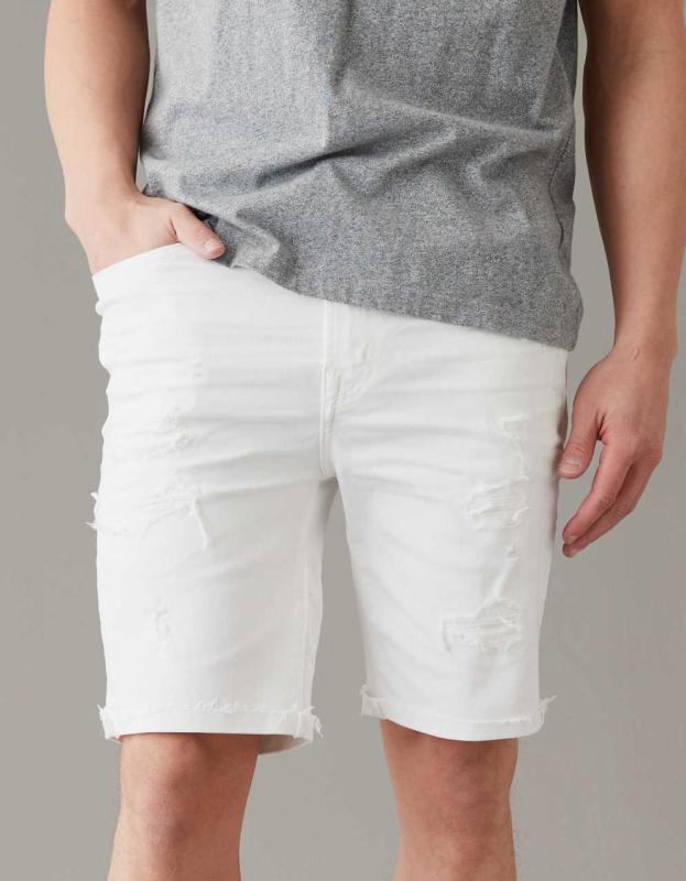 AE AirFlex+ 9" Denim Short - White, 28 