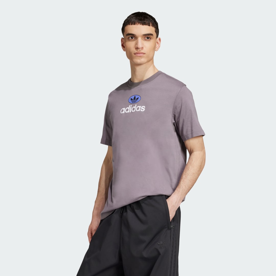 adidas Graphic Tee Lifestyle M Men Trace Grey
