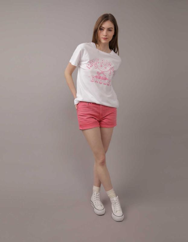 AE Short-Sleeve Graphic Tee - White, M 