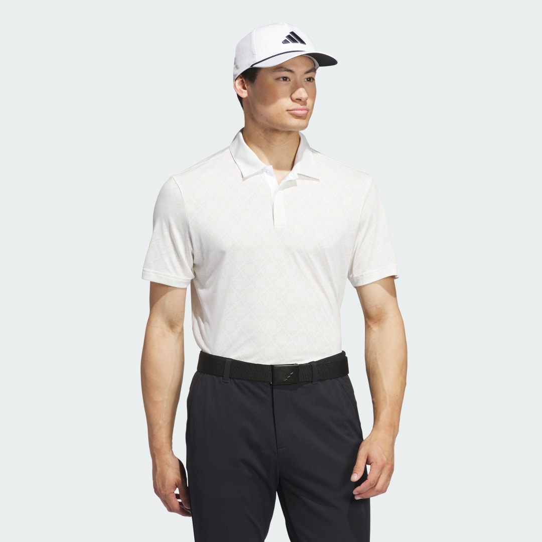 adidas Ultimate365 Tour HEAT.RDY Jacquard Polo Shirt Golf A/S Men White