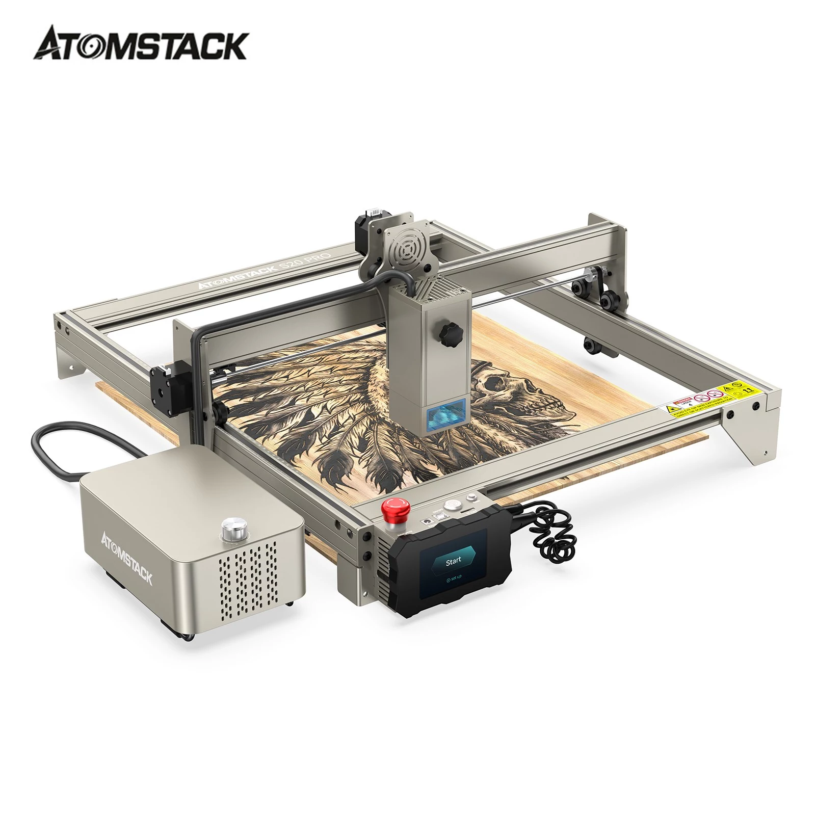 ATOMSTACK S20 Pro 20W Laser Engraving Cutting Machine with Air Assist Accessory
