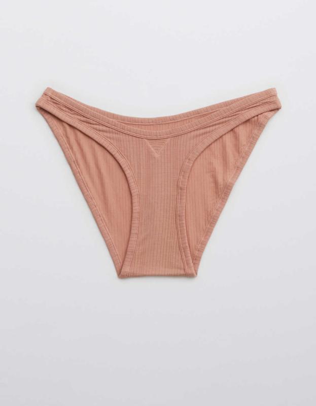 Superchill Modal Rib Bikini Underwear - Cameo Rose, XS 