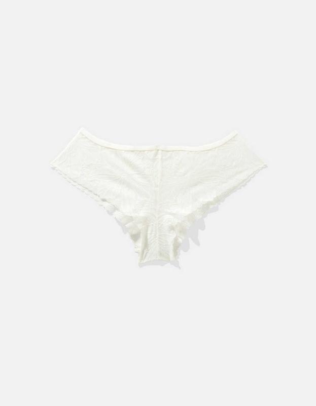 Show Off Tropicool Lace Cheeky Underwear - Soft Muslin, M 