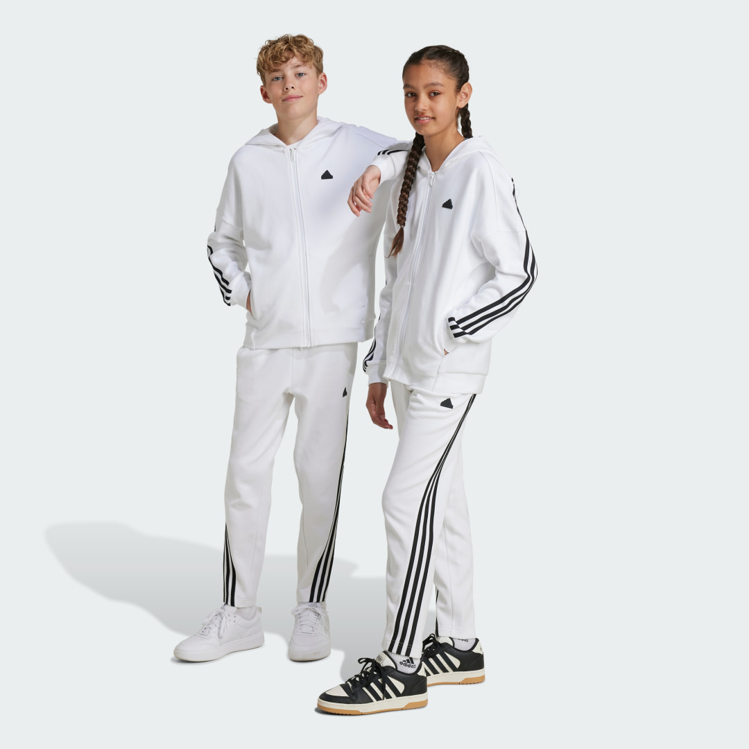 adidas Future Icons 3-Stripes Ankle-Length Pants Lifestyle 128 Kids White / Black