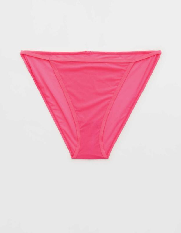 SMOOTHEZ Mesh String Bikini Underwear - Coral Sun, XS 