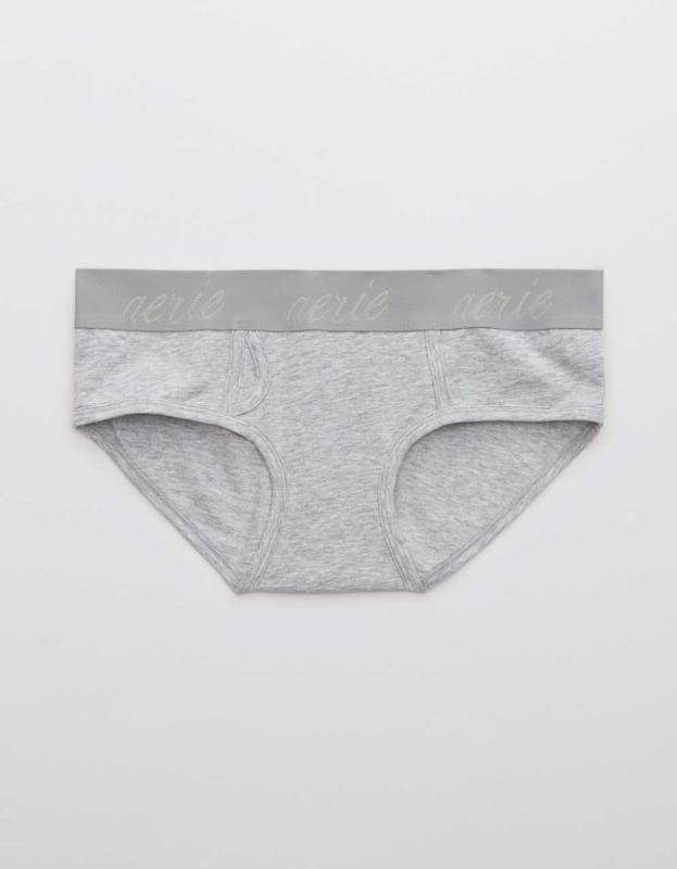 Aerie No. 1 Boybrief Underwear - Medium Heather Gray, XS 