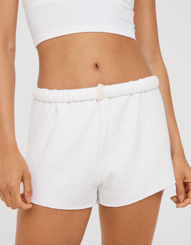 OFFLINE By Aerie OTT Fleece Short - White, L 