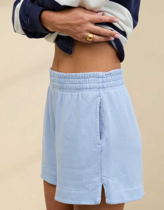 Aerie Sun's Out High Waisted Short - Monaco Blue, M 