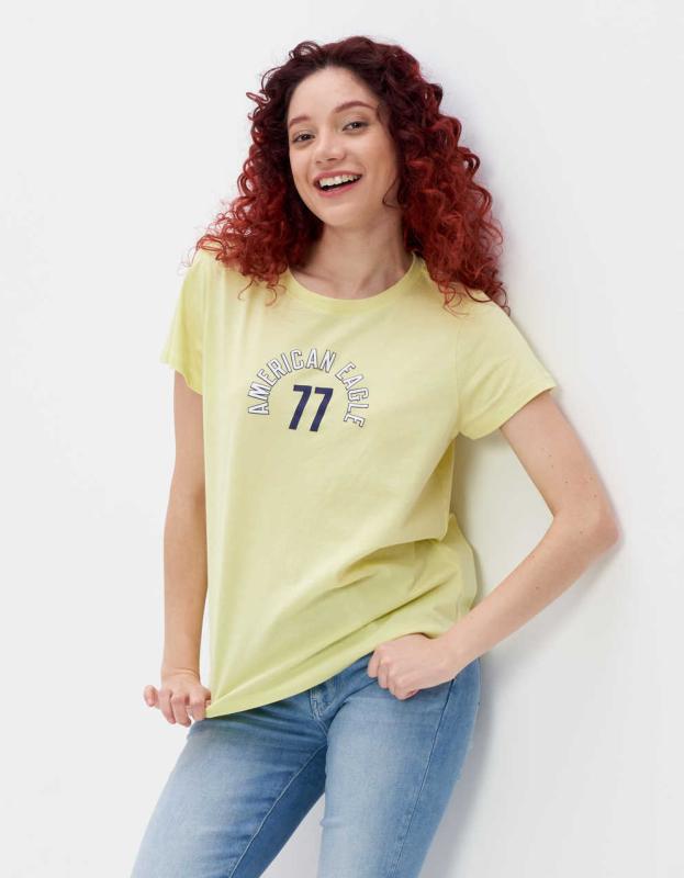 AE Graphic Tee - Yellow, S 