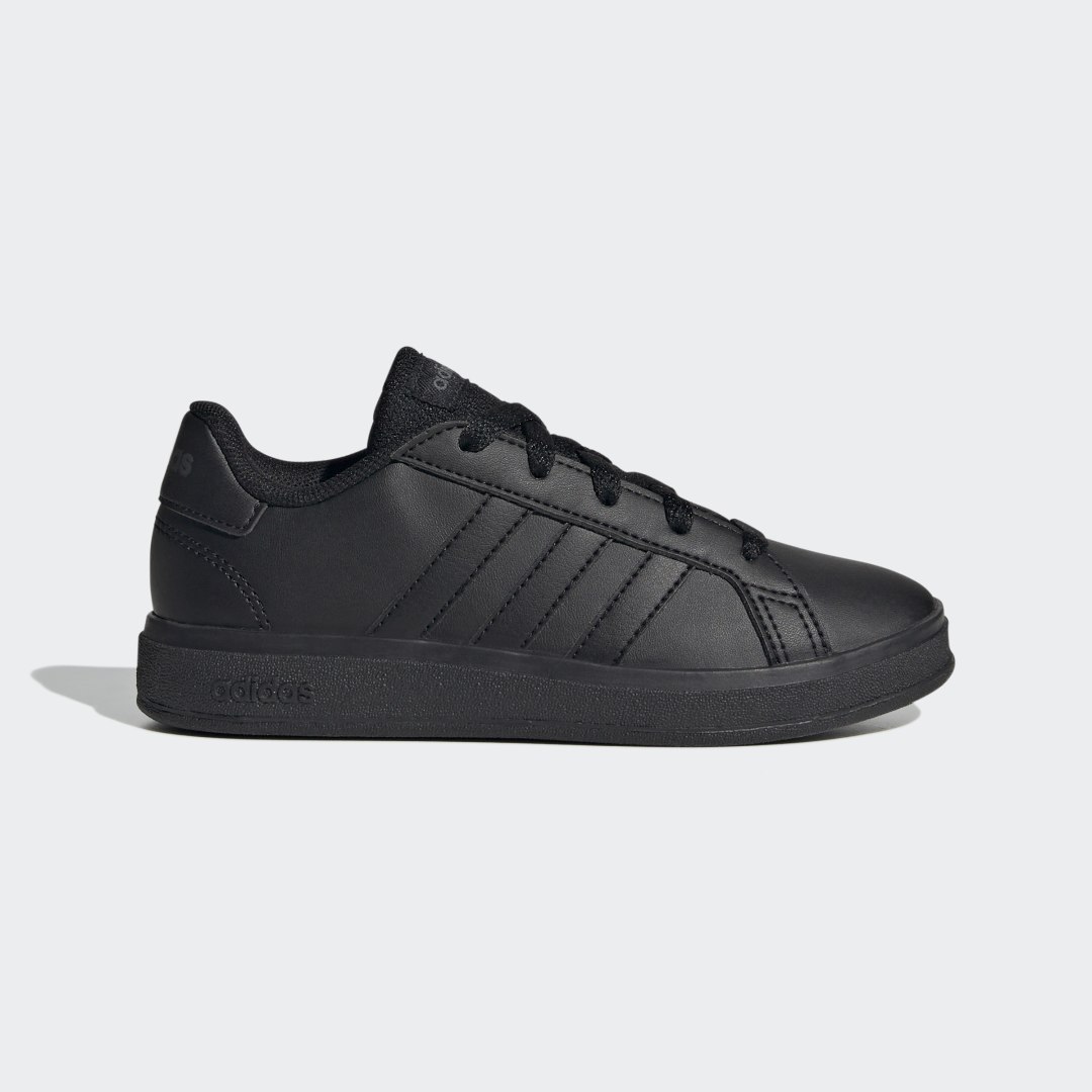 adidas Grand Court Lifestyle Tennis Lace-Up Shoes Lifestyle,Tennis 10.5K Kids Black / Grey