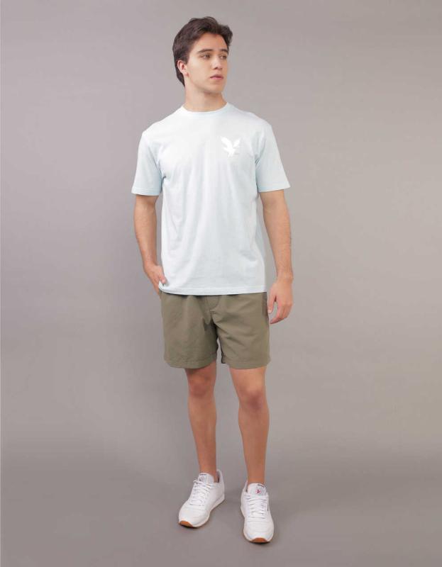 AE Logo Graphic T-Shirt - Mint, L 