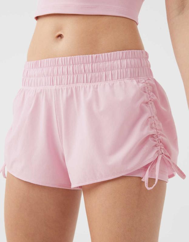 OFFLINE By Aerie Ruched Hot Stuff Short - Parfait Pink, S 