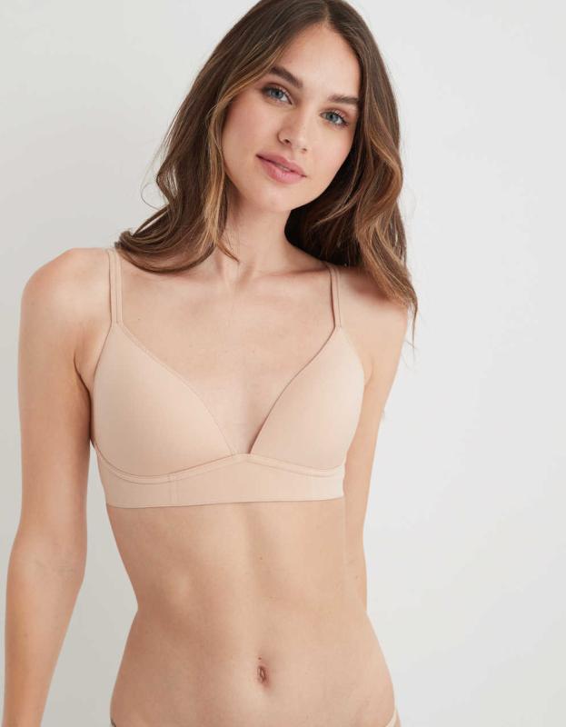 Aerie Real Me Wireless Lightly Lined Bra - Sands, 75C 
