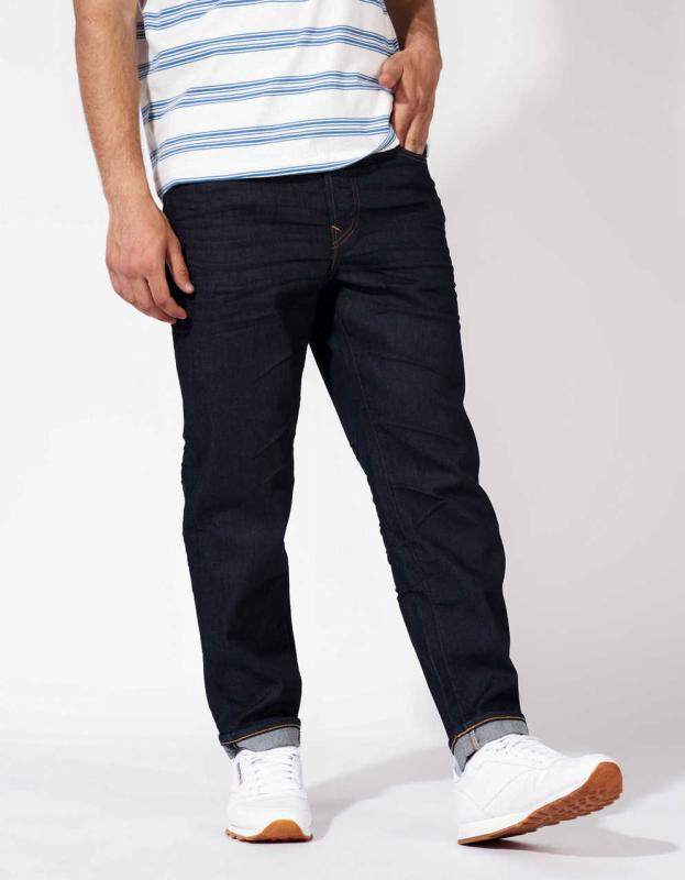 AE AirFlex+ Cropped Loose Fit Jean - Dark Wash, 34W x 32L 