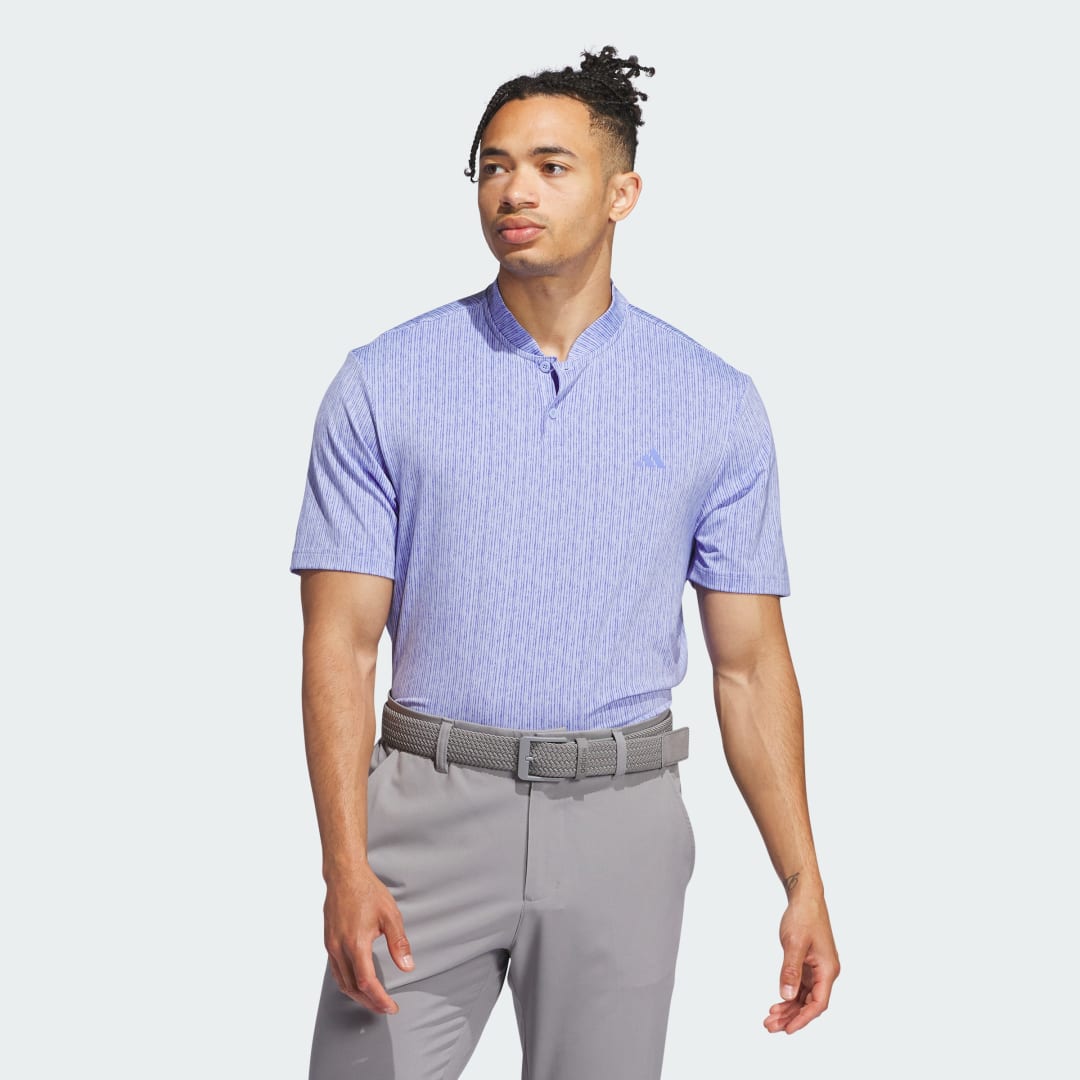 adidas Ultimate365 Printed Polo Shirt Golf A/L Men Blue Spark / Cobalt Blue