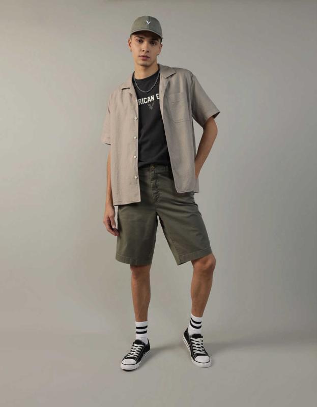 AE Button-Up Poolside Shirt - Western Sky, XXL 