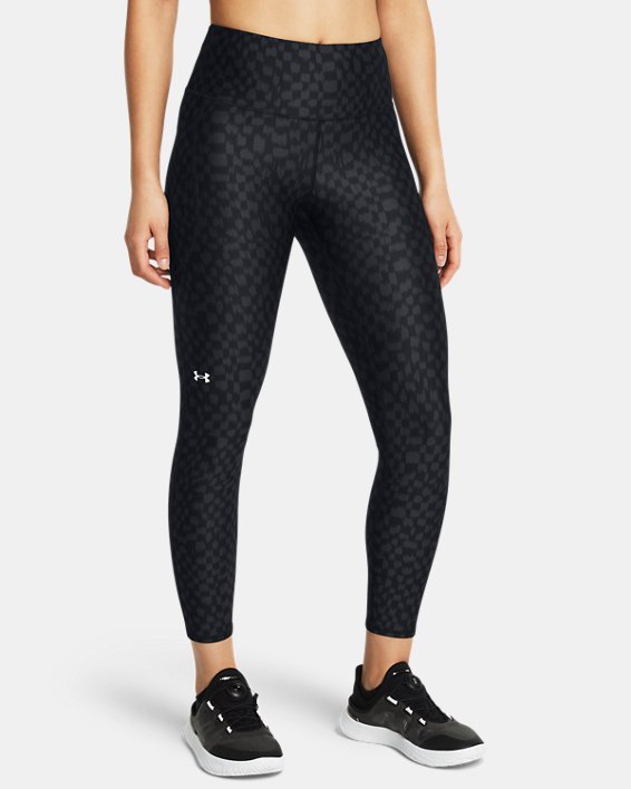 Women's HeatGear® No-Slip Waistband Printed Ankle Leggings