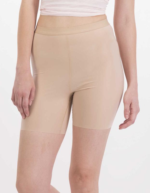 SMOOTHEZ No Show Xtra High Waisted Boyshort Underwear - Sands, XS 
