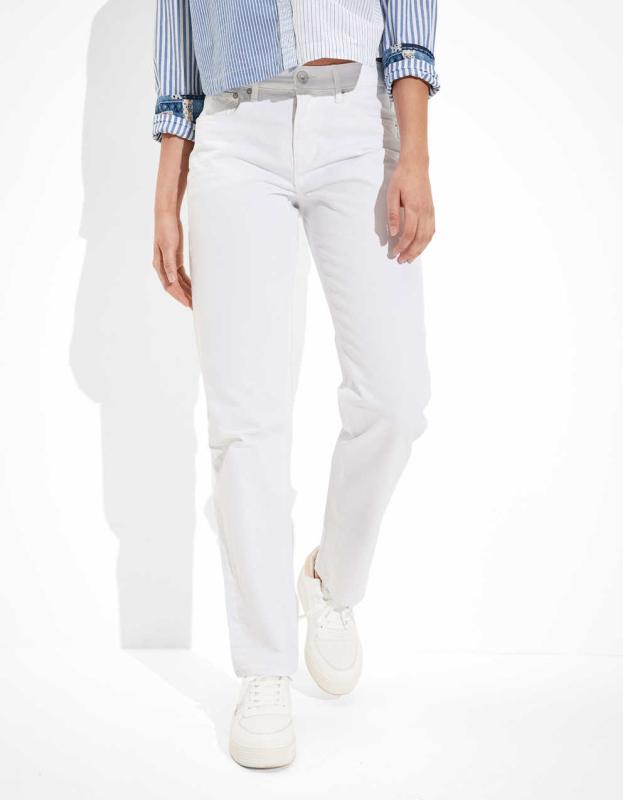 AE '90s Straight Jean - Fresh White, 2 