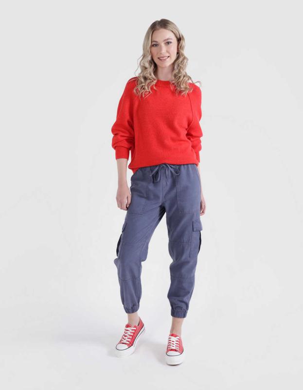 Aerie Bubble Sleeve Sweater - Holiday Red, S 