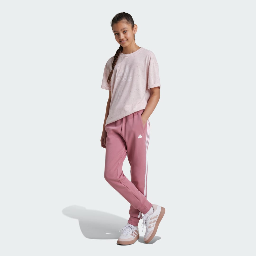 adidas Future Icons 3-Stripes Cotton Pants Lifestyle 152 Kids Preloved Crimson / White