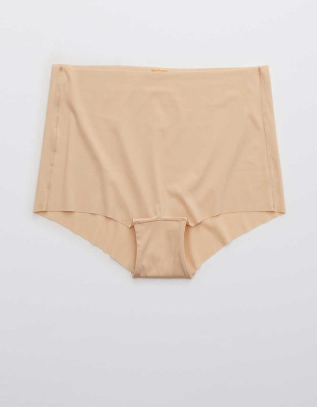 SMOOTHEZ No Show XTRA Mid Rise Cheeky Underwear - Sands, L 
