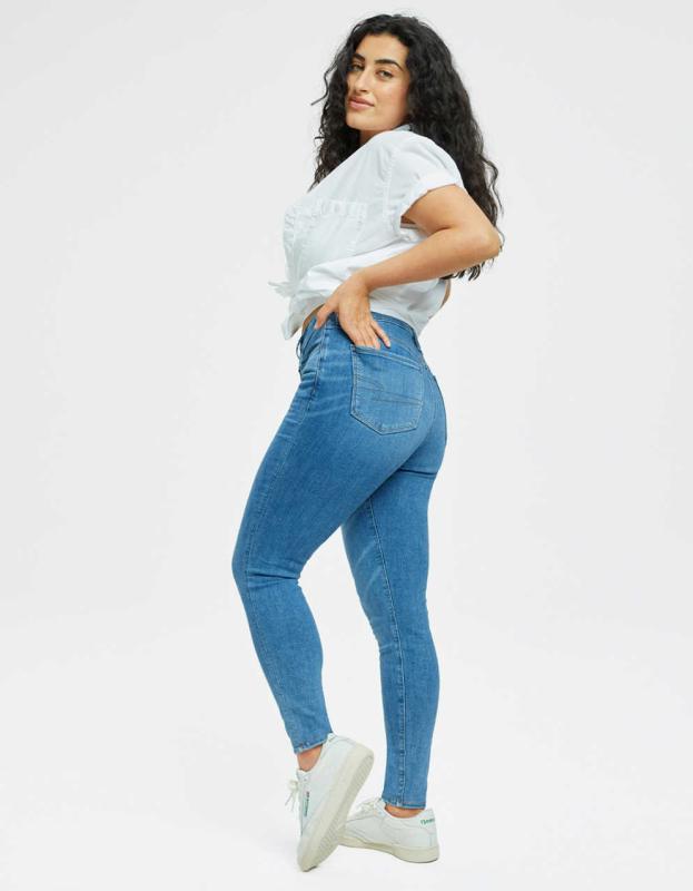 AE Ne(x)t Level Low-Rise Jegging - Brilliant Blue, 10 