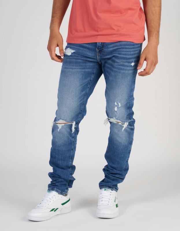 AE AirFlex+ Ripped Athletic Skinny Jean - Blues Spark, 28 X 30 