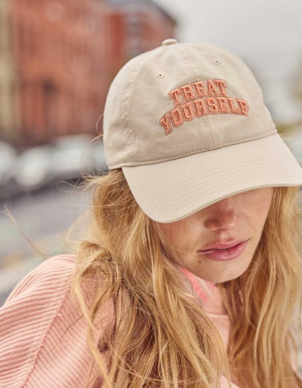 Aerie Halloween Graphic Baseball Hat - Cake Batter, One Size 