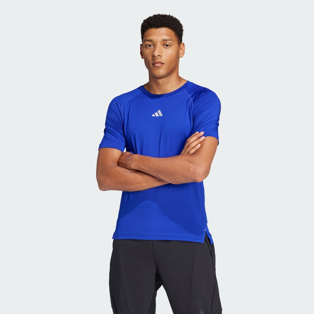 adidas Gym Training Tee Training XS Men Lucid Blue