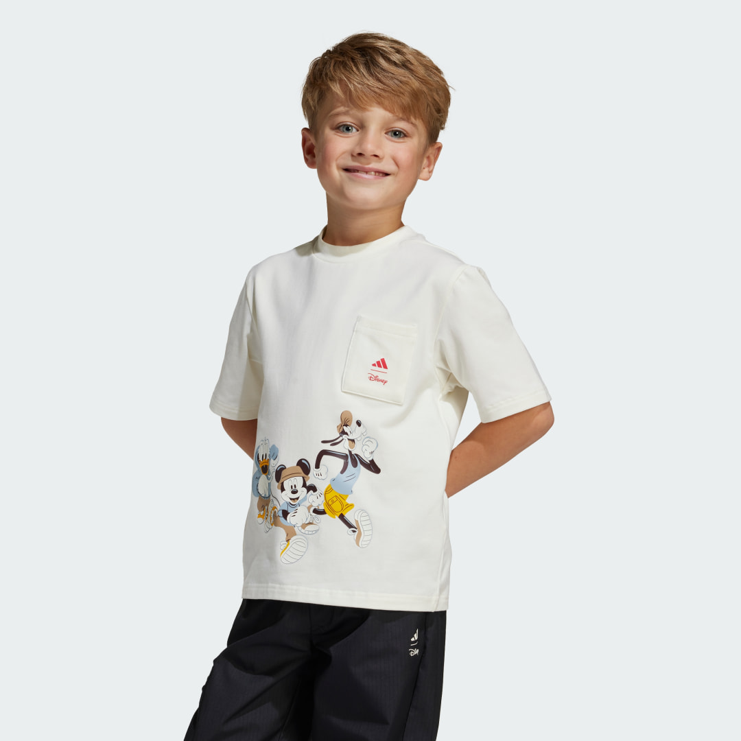adidas ADIDAS DISNEY MICKEY MOUSE TEE Lifestyle 110 Kids Off White / Pure Ruby