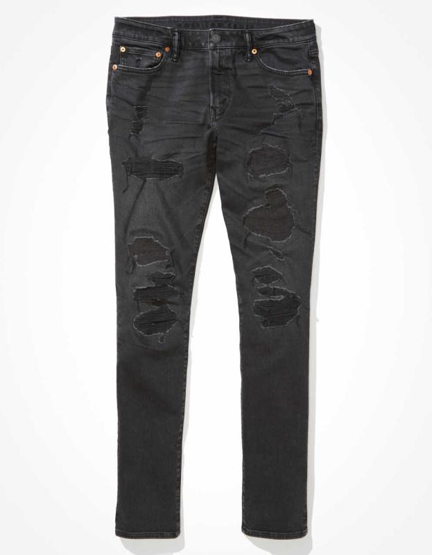 AE AirFlex+ Slim Jean - Washed Black, 33W x 30L 