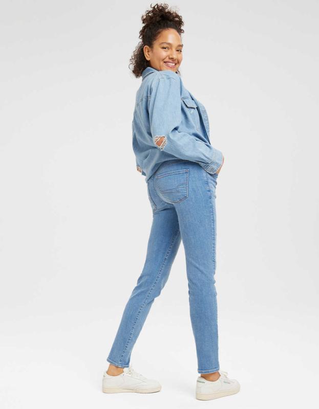 AE Ne(x)t Level Low-Rise Skinny Jean - Skylight, 10 