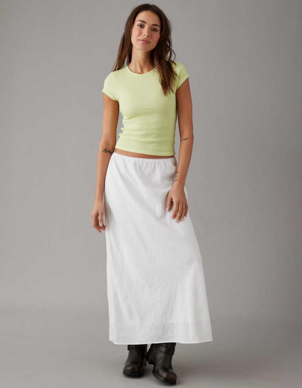 AE Hey Baby Ribbed T-Shirt - Citron, XS 