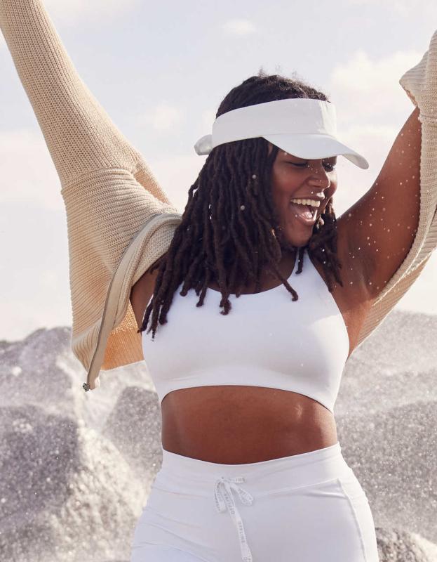 OFFLINE By Aerie Bow Visor - White, One Size 