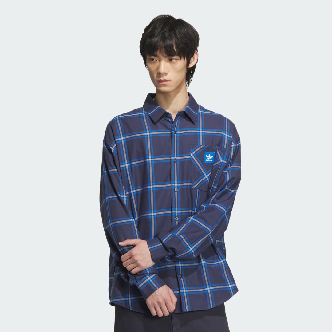 adidas City Skate Shirt Lifestyle A/M Men Trace Blue / Blue Bird