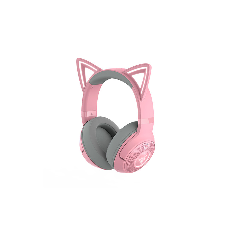 Razer Kraken Kitty V2 BT - Quartz Edition - Wireless Bluetooth RGB Headset with Kitty Ears