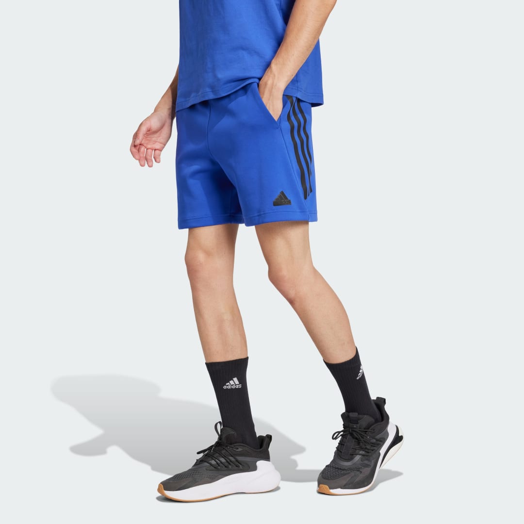 adidas Future Icons 3-Stripes Shorts Lifestyle L Men Semi Lucid Blue