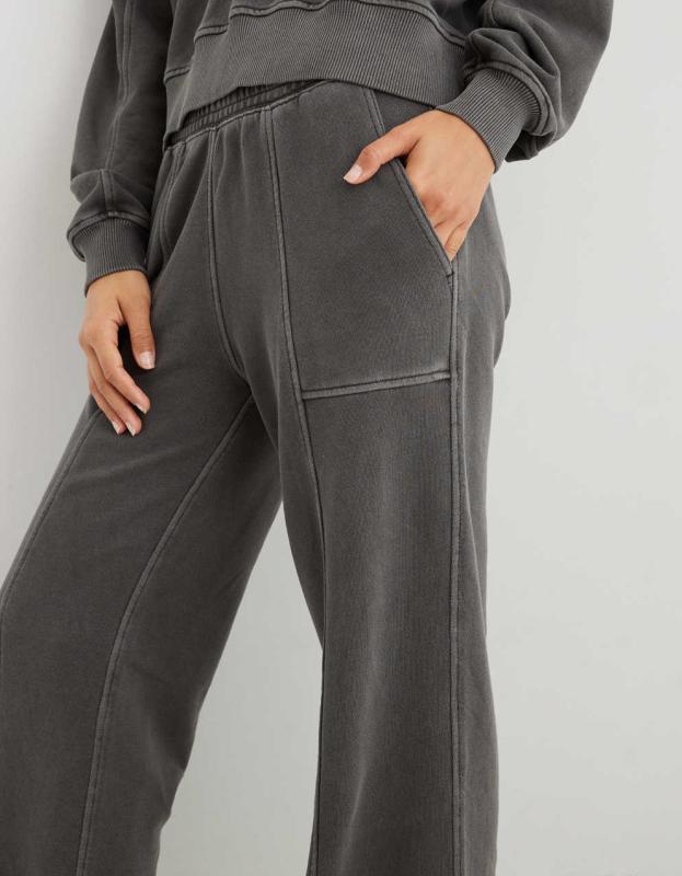 Aerie House Party Skater Pant - Smoked Gray, S 